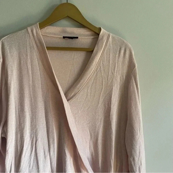 J. Crew Pink Faux Wrap Sweater - Picture 5 of 11